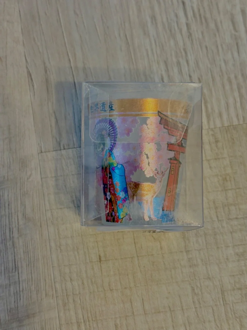 Souvenir Shot Glass from Japan Aki Miyajima Hiroshima Shrine Brand New Sealed